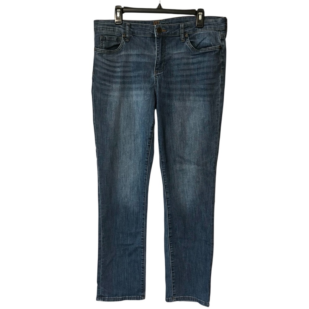 Kut From The Kloth Mid-rise Medium Wash Straight Leg Classic Jeans Size 12